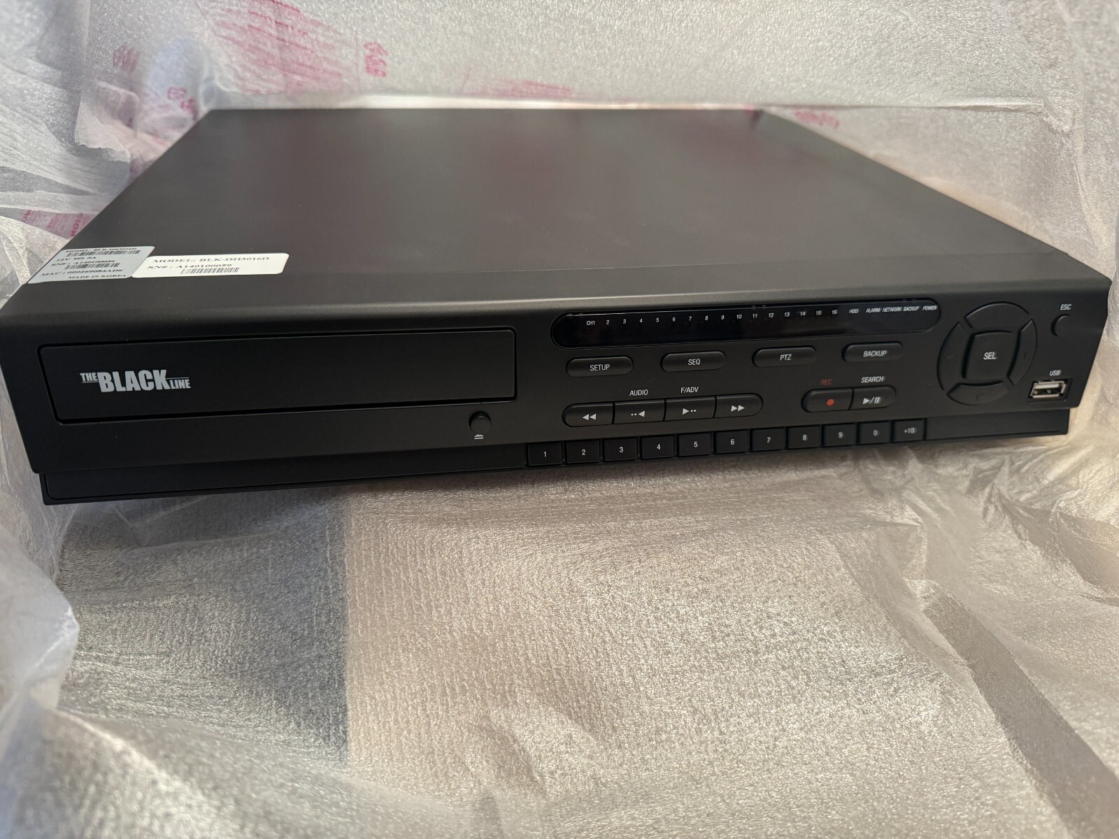 The Black Line 16 Channel Security Camera System, Complete with DVR
