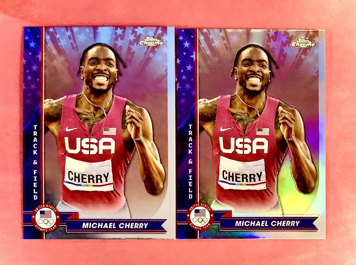 2024 Topps Chrome Olympic/Paralympic Base & Refractor Michael