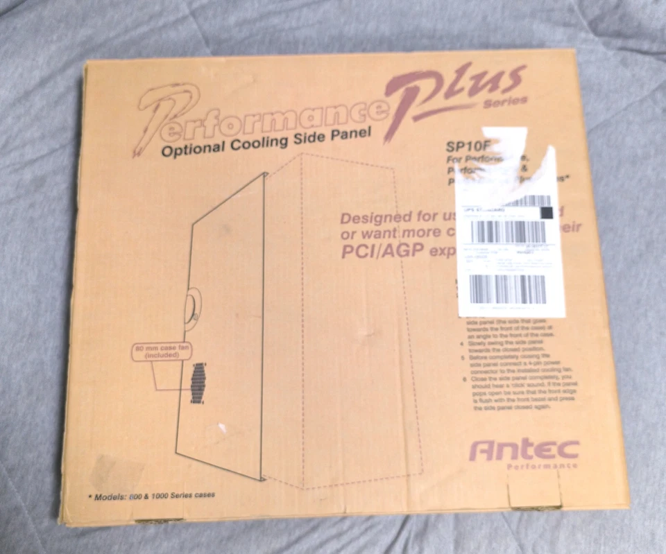 ANTEC PERFORMANCE PLUS - ATX PC case door w extra fan - NIB sleeper side panel - Image 2 of 4