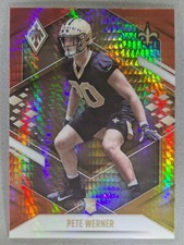 2021 Panini Phoenix - Rookie Pete Werner #168 Fire Burst (RC) Saints