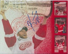 Kirk Maltby Signed Detroit Red Wings 4 Stanley Cup's Collage 8x10 Photo