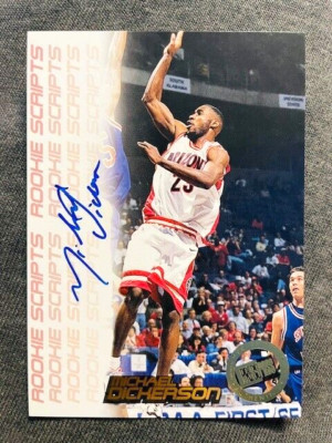 1998 Press Pass Double Threat Michael Dickerson Rookie RC Auto Autograph Card