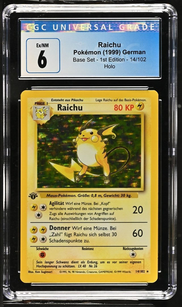1999年 Pokemon Game Raichu-Holo 1st Ed. 1999 Nintendo Pokemon Game Raichu-Holo (1st Edition) | PSA