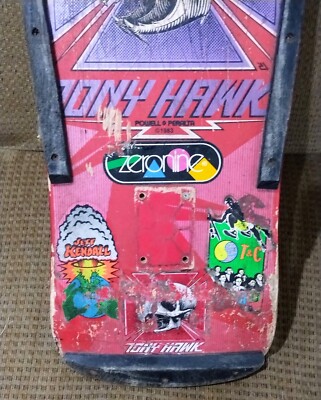 Vintage Powell & Peralta Skateboard 1980s Tony Hawk Pro Pink N