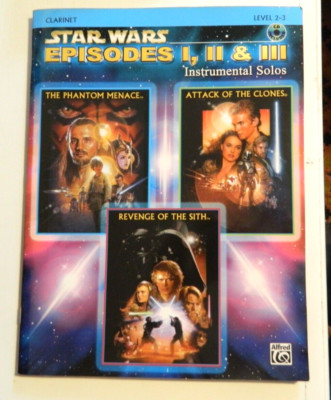 Star Wars : Episodes I, II and III Instrumental Solos. CD included. S1