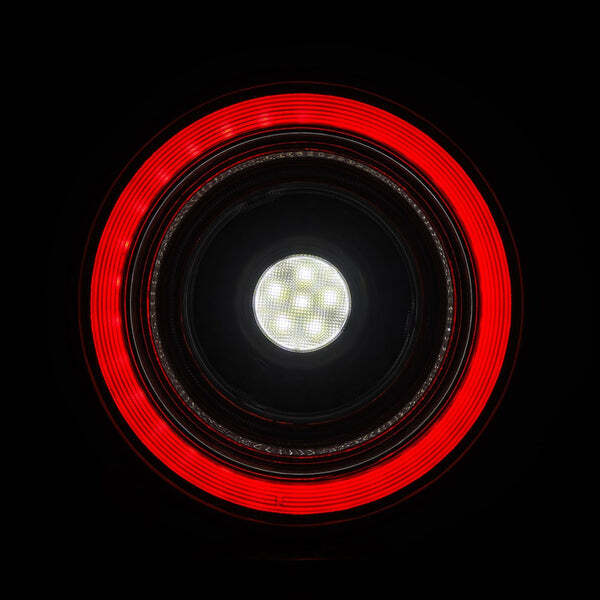 For 10-15 Ferrari 458 Italia AlphaRex NOVA Prismatic LED Red Smoked Tail Lights