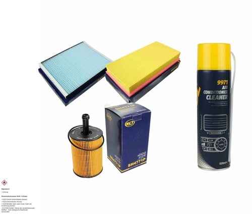 SCT Inspektionspaket MANNOL Klimareiniger für Seat Toledo II 2.3 V5 Leon 2.8