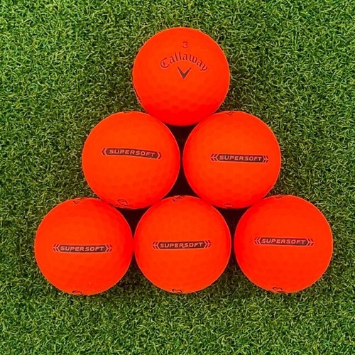 100 Mint Callaway Supersoft Matte Orange Used Golf Balls AAAAA 5A Free Shipping - Picture 2 of 7