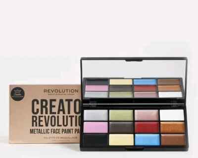 Revolution Creator Halloween SFX Metallic Face Paint Palette 12x 0.3g