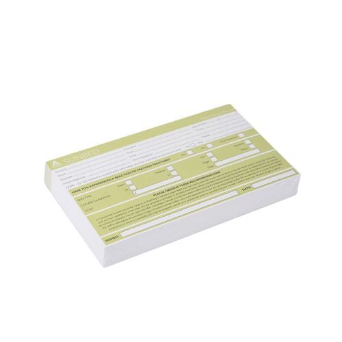 Agenda Sunbed Record Cards (Pack of 100)