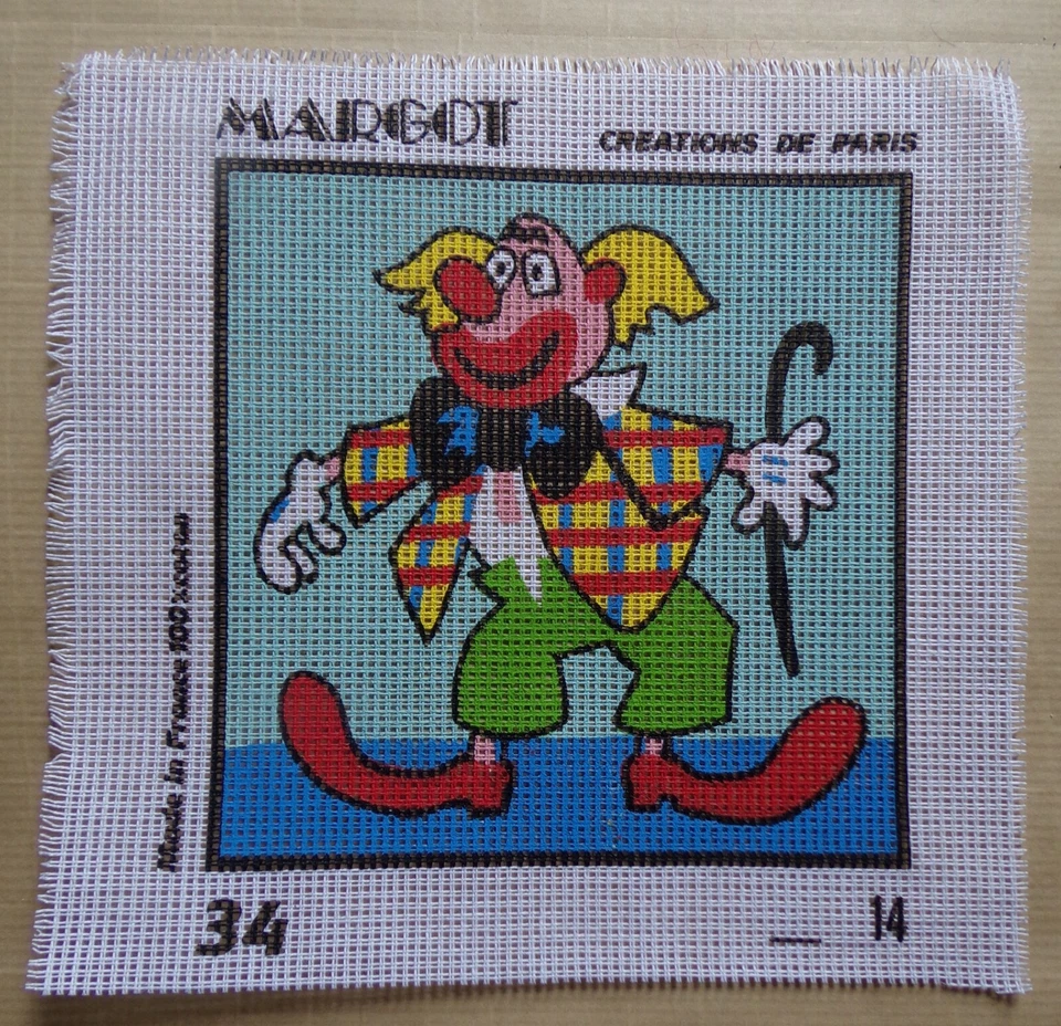 § canevas pour enfant MARGOT : CLOWN - Photo 1/1