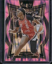 2025 Panini Select WNBA #1 Dana Evans Pink Flash Prizms