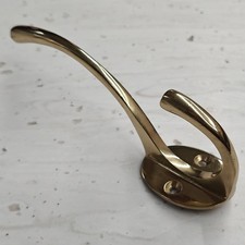 Brass Coat Hook 13 cm x 3 cm . New 17 Available.