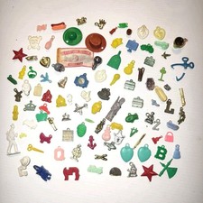 Lot of Vintage 1930's-1940's Over 100 Cracker Jacks Vending Hard Plastic Metal