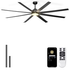 84'' Ceiling Fan with Lights - Remote  APP Control, Large Industrial DC Moto...