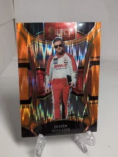 2024 Panini Select - Grandstand Justin Allgaier #9 Orange Flash Prizm