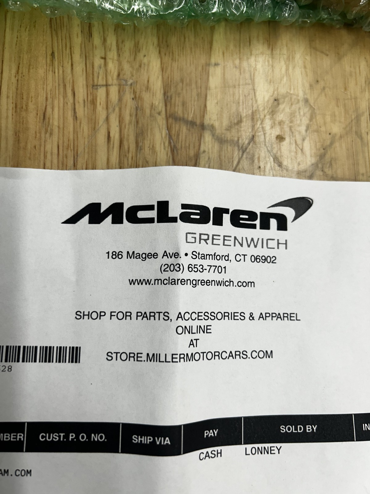 McLaren 720S Fuel pump P/N 1214K0079CP