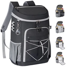Cooler Backpack, 33 Cans Backpack Cooler Insulated Leak Proof, Portable Light...