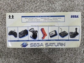 Sega Saturn MK-80008 Original Console Box, Insert, Manual, & Baggies Only