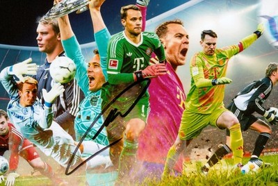 Manuel Neuer Signed 6x4 Photo Schalke 04 Bayern Munich Genuine Autograph + COA