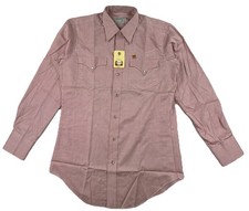 Vintage H Bar C Ranchwear Western Pearl Snap Shirt Men  s 15 1/2 34 USA NWT