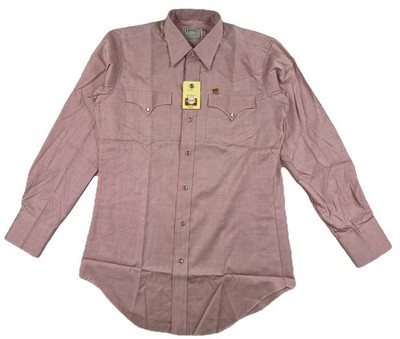 Vintage H Bar C Ranchwear Western Pearl Snap Shirt Men s 15 1/2 34 USA NWT