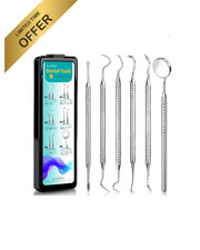Dental Tools, Dental Pick for Teeth Cleaning, Stainless Steel Hygiene Kit with