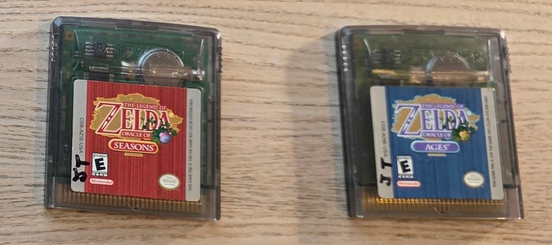 Legend Of Zelda Oracle Of Ages And Seasons Bundle Nintendo Game Boy Color