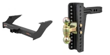 CUR Trailer Hitch Class 5 Tow Kit Adjsutable Ball Mount 2in Receiver 15410-45926