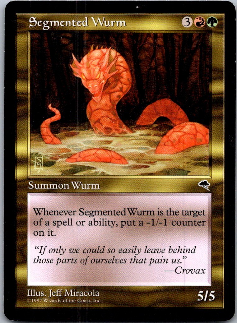 Segmented Wurm U TMP #269 LP MTG Magic