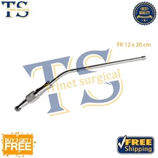 New Frazier Suction Tube with atraumatic Tip FR 12 x 20 cm Surgical Instruments