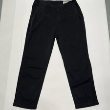 NEW GAP High Rise Downtown Khakis BLACK Tapered Leg Casual Dress Pants Size 12