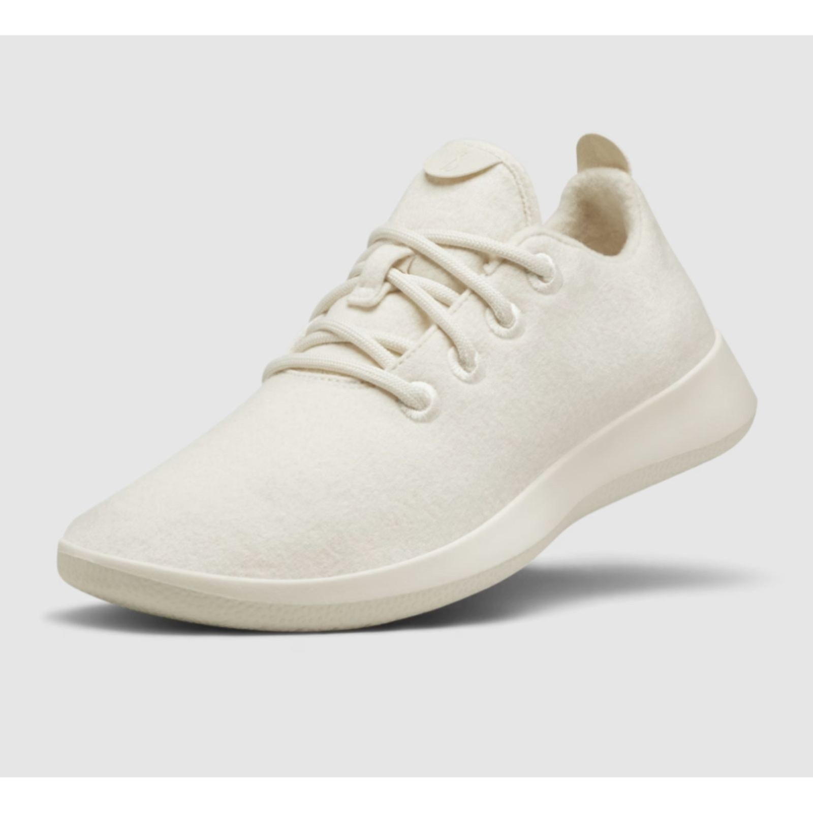 Allbirds Women's Size 8 Natural White Women's Wool Runners Shoes Lace Up EUC