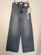 NWT Universal Thread Everyday Wide Leg Jeans Womens 4R High Rise Light Wash