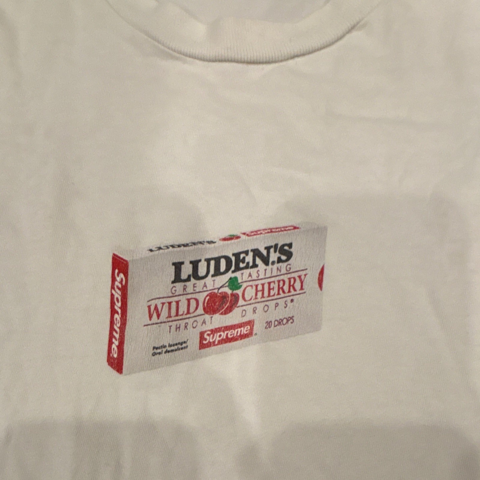 Supreme Ludens T-shirt Size Mens Medium White Short Sleeve