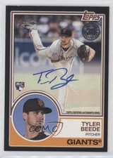 2018 Topps Update 1983 Topps Design Black 84/99 Tyler Beede #83A-TB Auto 6ki