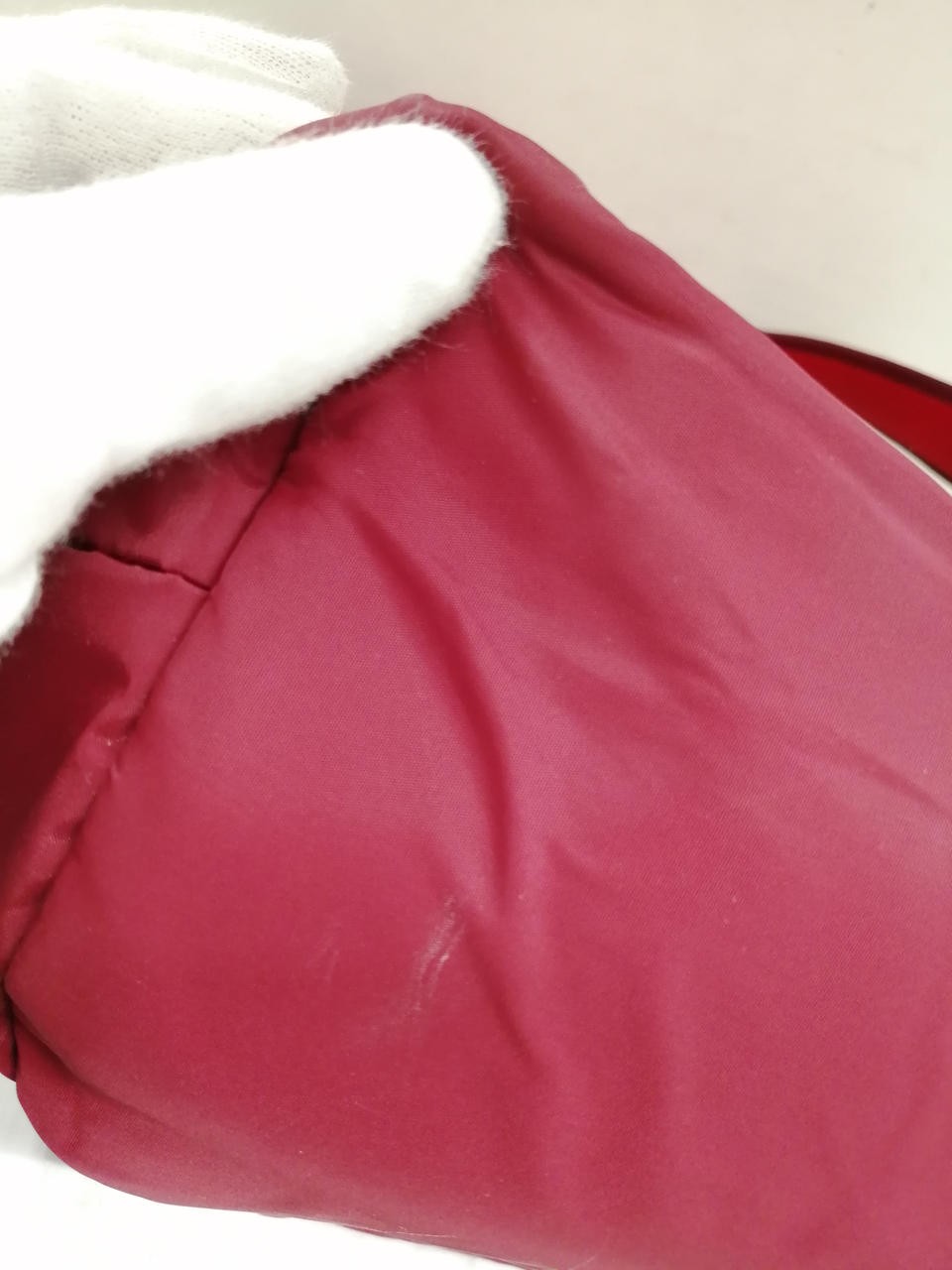 Cape Backpack Model Red Missing Handle Stain Port… - image 10