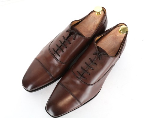 Chaussures Oxford Pour Hommes SUITSUPPLY EU44,5/UK10,5 À Lacets En Cuir Marron - Picture 5 of 17