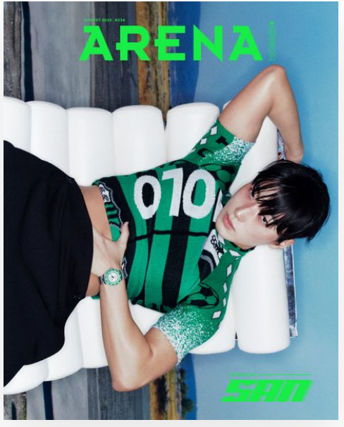 ATEEZ SAN ] ARENA HOMME + Korea August 2025 Magazine Limited | eBay
