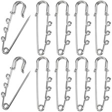 1 Box 30Pcs Silver Safety Pin Kilt Pins Bulk Metal Stainless Steel Heavy Duty...