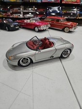1/18 Porsche Boxster 1993 Silver Diecast  - MIRRORS ARE BROKEN -