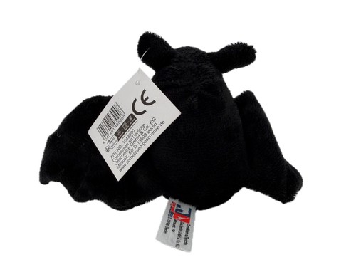 Cuddly Toy Bat Flight Animal Stuffed Toy 9 3/8in Sweet Cute Black - Picture 3 of 5