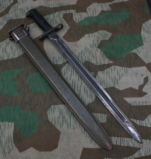WWII US Army M1942 OL Bayonet Made By Oneida Limited Dated 1942 w/ Scabbard