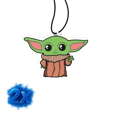 2x Mini Yoda Duftbaum/Auto Lufterfrischer/Cherry
