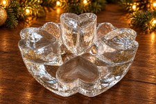 Georgsh&uuml;tte Rechaud St&ouml;vchen Glas Herzen  Handarbeit