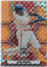 2022 Panini Mosaic Mosaic Orange Fluorescent #109 Jean Segura #24/25