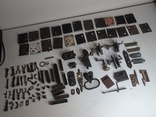 Mixed Lot Of 100 Antique Door Hardware Locks Brass Knobs Mortise Knocker Hinges