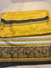 Vintage Bharati 680 Sari Saree Made in Japan 100 Polyester Silky Habutae 45x190