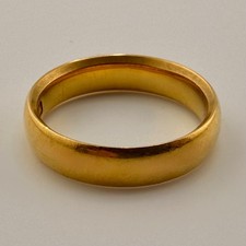 22ct Gold Wedding Band, Size N, 4.6mm W, 6.7g Hallmarked, Not Scrap