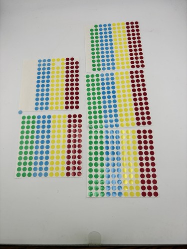 Color Coding Dot Stickers 0.5cm Round Adhesive Labels Inventory ...